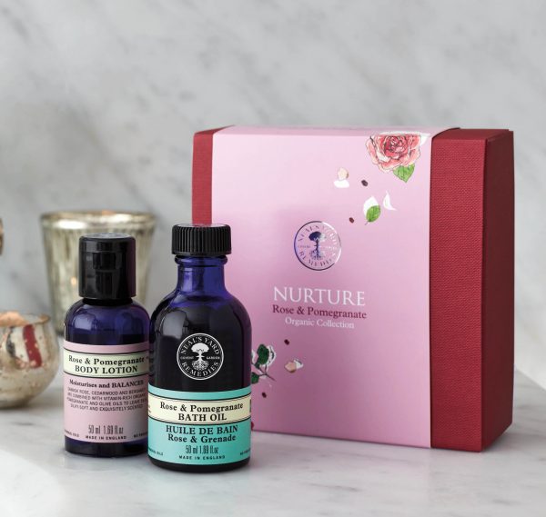 Travel Sets, Neal’s Yard Remedies, Rose & Pomegranate Organic Collection
